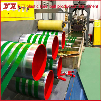 Automatic PET Belt, PET Bottle Sheet Steel Belt Making Machine, Double Station Winder, Width: 9-32mm