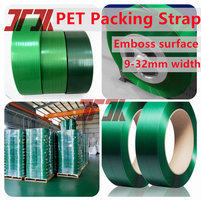Special Size Heavy Packing Green Color Pet Strapping Made From Bottle Flakes