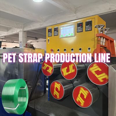 Efficiency Pet Strap Making Machinery Packing Belt Production Line With 3.5m2 Filter