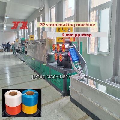PLC-controlled PP packing strap making machine PP packing strap production line with 100% recycled pp materials