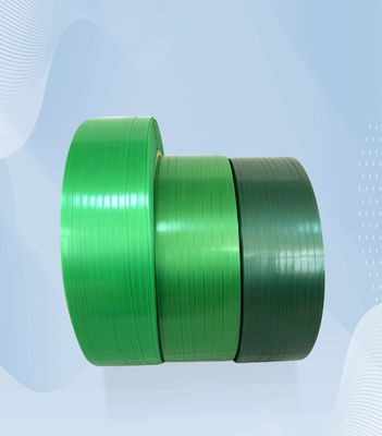 Green Polyester Plastic Packing Belt Split Resistant Steel Stone Bricks Packaging