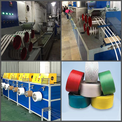 Plastic PP Strap Band Extrusion Line Manufacturing Machine Speed Adjustable
