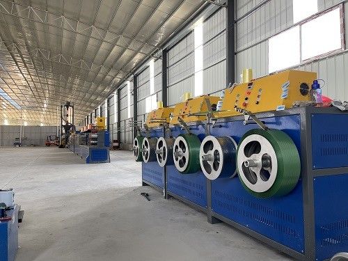 100% Recycled Bottle Flakes Material PLC Control Strap Speed 250m/min