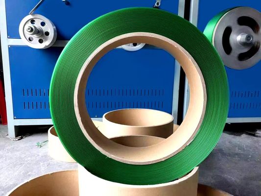 PET Strap Roll 16mm for Clothes Brick Wrapping Blue Black Embossed Plastic Packing Belt Strap 200mm 406mm Dia Core