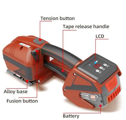 220V Carton Box Stretch Wrapping Machine PP PET Handheld Strapping Machine