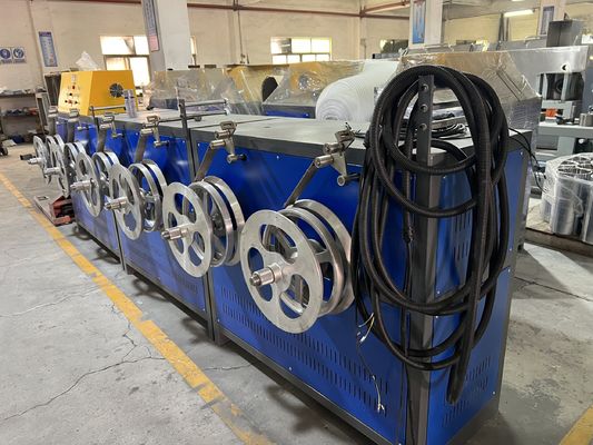 Full Auto 220mm Width Polypropylene PET Strapping Winder Plastic Strap Production Line