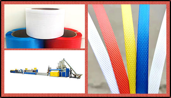 5-19mm Strap Width Polypropylene Strapping Band Extrusion Line - Automatic winder 6000KGS/24H