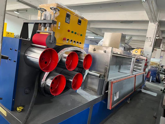 PET Strap Material 200-300kgs/H, High speed intelligent PLC control PET packaging belt manufacturing equipment