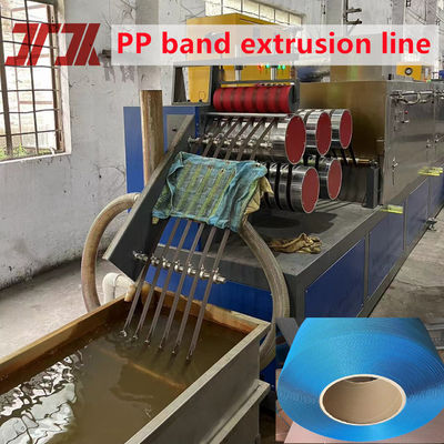 Adjustable Tension PP Strap Extrusion Line With Double Station Winding machine