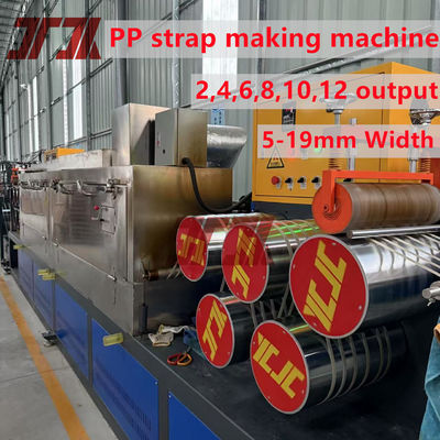 Versatile 230-260Kg/H PP Packing Strap Extruder Production Line Use 100% Recycled Material With Good Flexible
