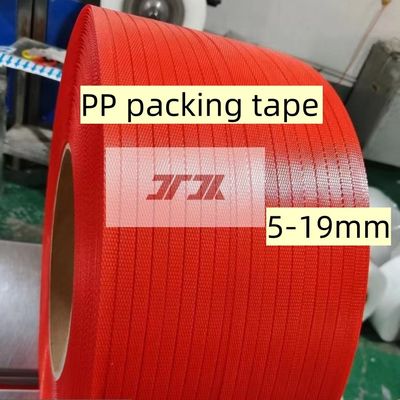 Hot selling 5-19mm PP film strapping PP plastic strapping PP hot melt strapping for automatic strapping machine