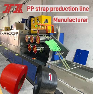 Bricks cartons Packing PP Strap Extrusion Line with automatic winding machine make long length strapping