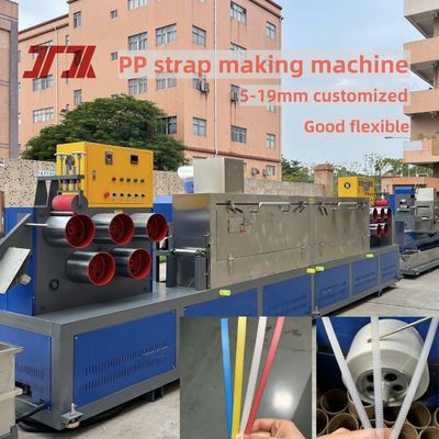 230-260Kg/H PP Strap Band Extrusion Line PP Packing Belt Machine With Automatic Winder Servo Motor