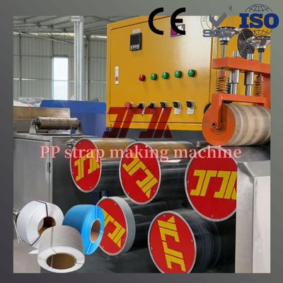 230-260Kg/H PP Strap Band Extrusion Line PP Packing Belt Machine With Automatic Winder Servo Motor