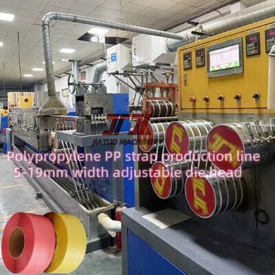 5-19mm Plastic Polypropylene PP Strap Extrusion Machine With Automatic Screen Changer