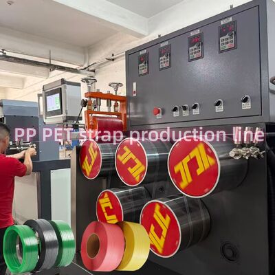 90-130type Single Screw PP Strap Band Production Line With Automatic Pp Strap Winder