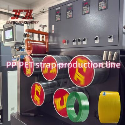 PP Strap Production Line Strap Making Machinery With Precise Double Embossing Machine