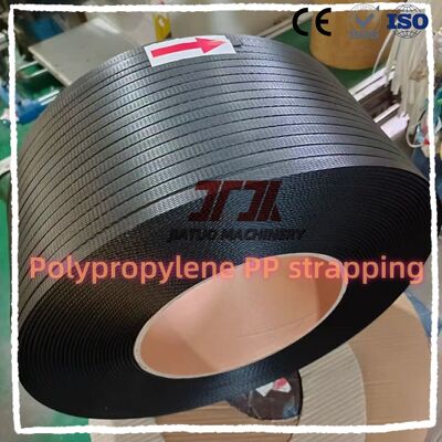 PP Strapping 12mm Plastic Strap Yellow Packing Strip Belt Roll Wrapping Plastic Custom Logo Manual Packing Carton