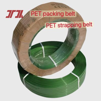 9-32mm PET strapping Green PP PET packaging strap  made from pneumatic strapping tools