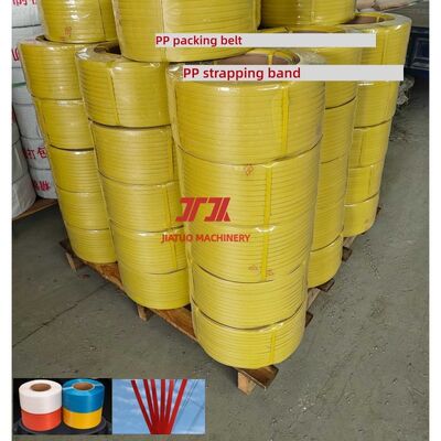 Red PP strapping 5-15mm PP packaging strapping PP packing belt for desktop strapping machines