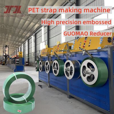 9-32MM Width PET Strap Making Machine With PLC Control Using Recycled PET Bottle Flakes