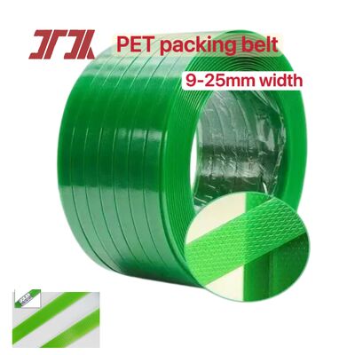 High-speed PET strapping 16mm green PET strapping for manual/electric strapping tools