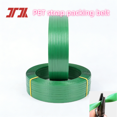 Automatic PET strapping belt green 9 to 25 mm PET packing belt with smooth and even surface