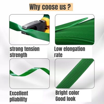 9-32mm Width PET Plastic Strapping For Pallets Bundling Heavy Cargo Packaging