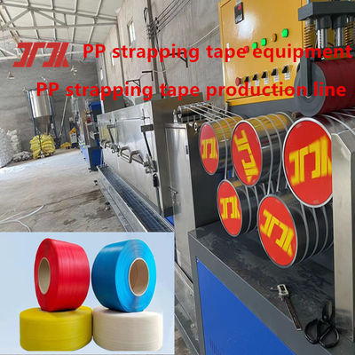 Plastic Machinery PP Strapping Production Line PP Strapping Equipment For PLC Control System