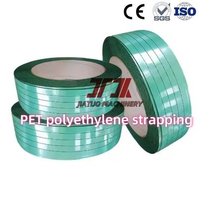 Factory Supply Plastic Polyester Strap Green Embossed Manual PET Strapping Belt