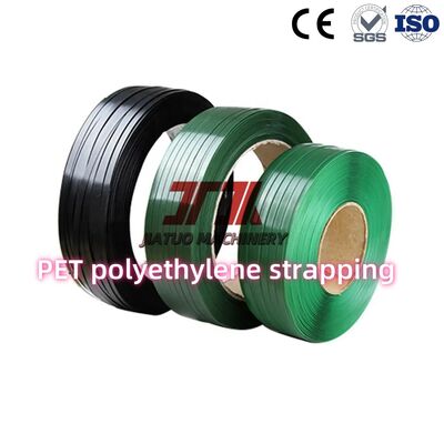 Green Embossed Plastic Strapping Pet Packing Bricks Timbers 16mm Width Pet Plastic Strip