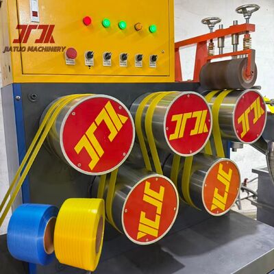 PP Strap Production Line Strap Making Machinery With Precise Double Embossing Machine