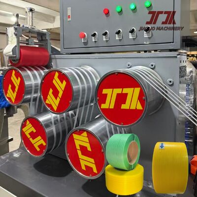 100% Recycled Material Use PP Strap Making Machine With PLC Control