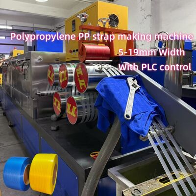 Plastic PP Polypropylene Strapping Making Machine 300kg/H Output 6 Straps