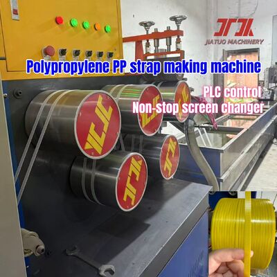 Energy‑Saving 80KW PP Strap Extrusion Line with Hard Chrome Five‑Roller System